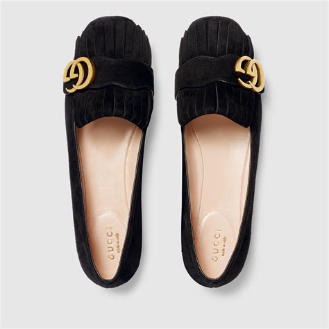 gucci black flats|gucci flats on sale.